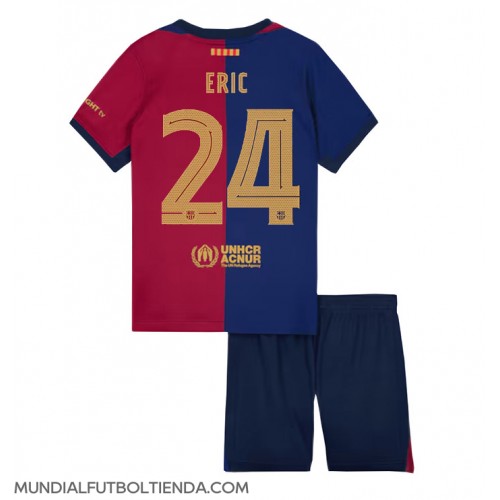 Camiseta Barcelona Eric Garcia #24 Primera Equipación Replica 2024-25 para niños mangas cortas (+ Pantalones cortos)